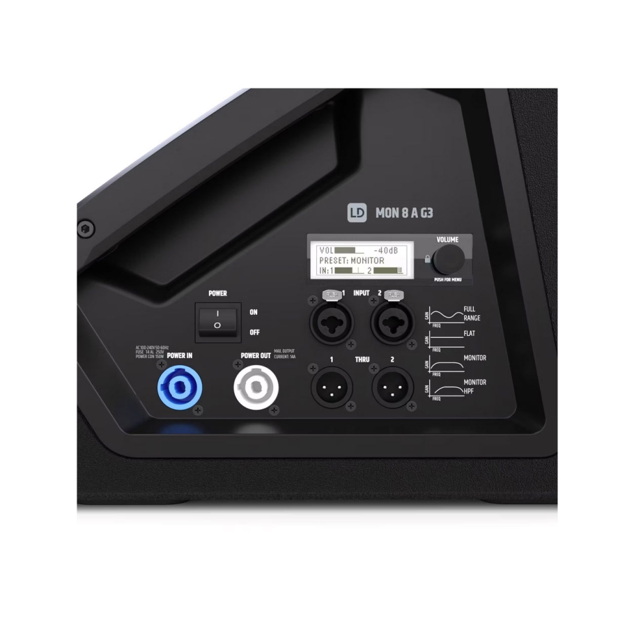 LD Systems Mon 8A G3 8 inch powered stage monitor LD Systems Mon 8A G3 8 inch powered stage monitor