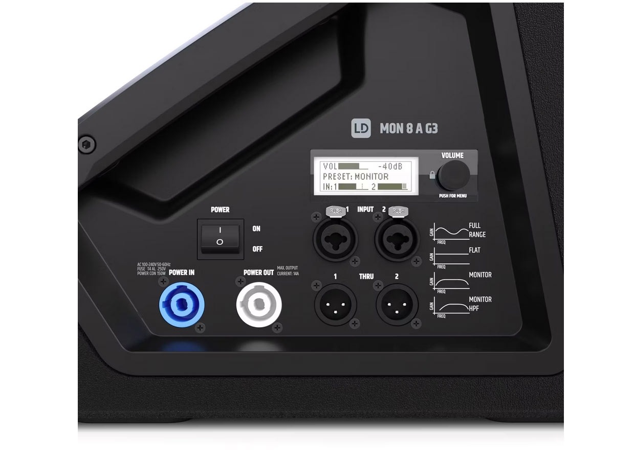 LD Systems Mon 8A G3 8 inch powered stage monitor