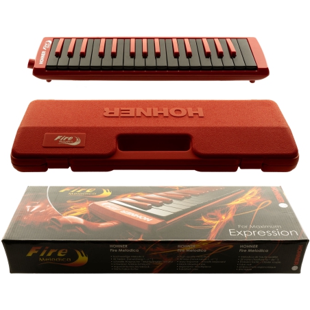 Hohner Student 32 Melodica Fire Red black