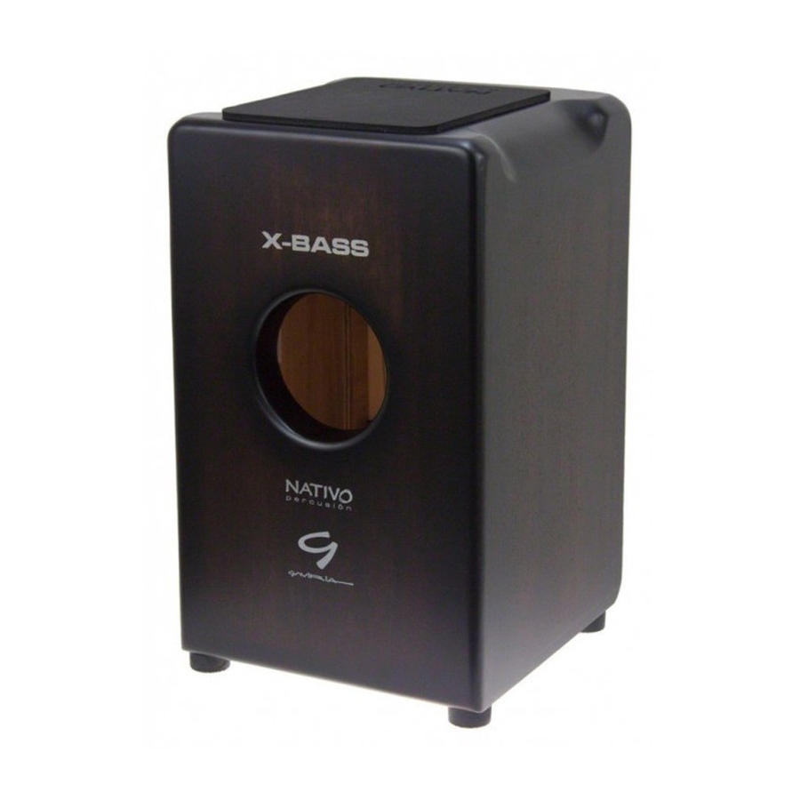 Nativo Percussion Cajon Pro Plus X Bass Carbon Nativo Percussion Cajon Pro Plus X Bass Carbon