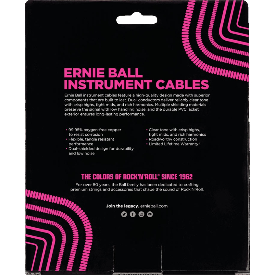 Ernie Ball Instrument cable 6044 Twisted 9 meter Ernie Ball Instrument cable 6044 Twisted 9 meter