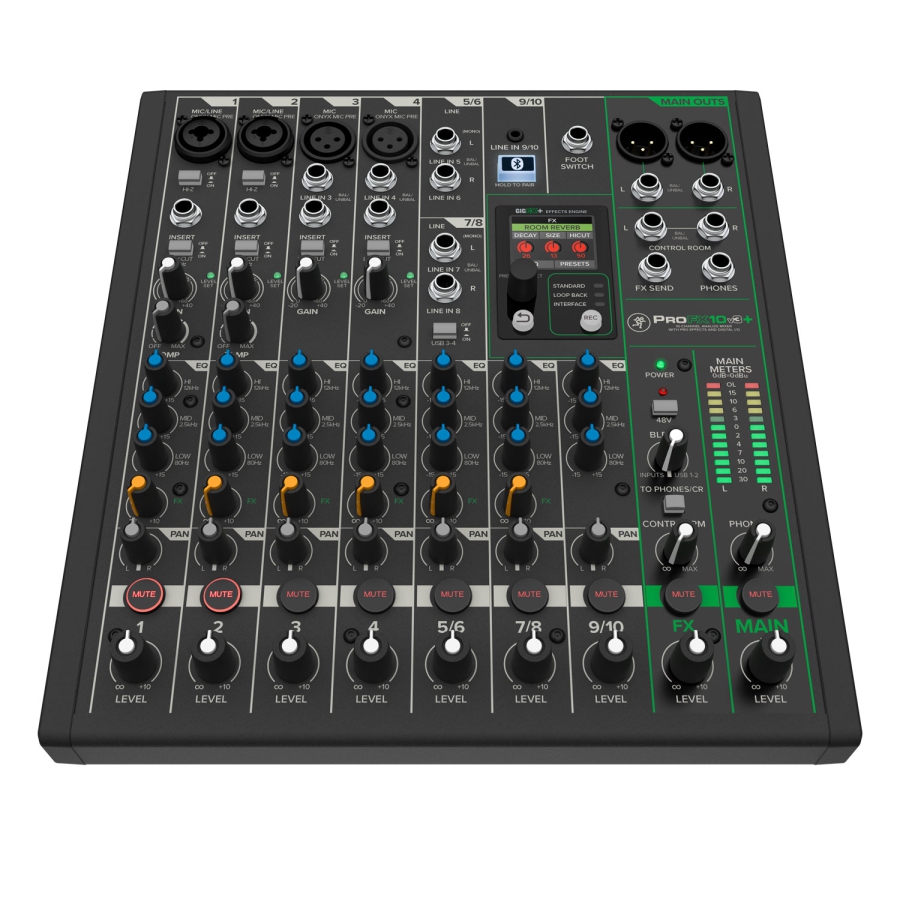 Mackie ProFX10v3+ 10-Kanaals USB Mixer met EFX en Bluetooth