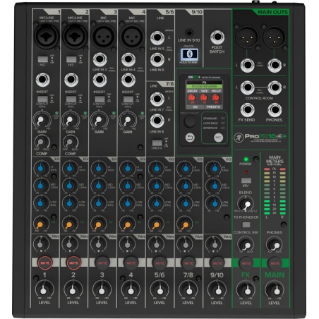 Mackie ProFX10v3+ 10-Kanaalsl USB Mixer met EFX en Bluetooth