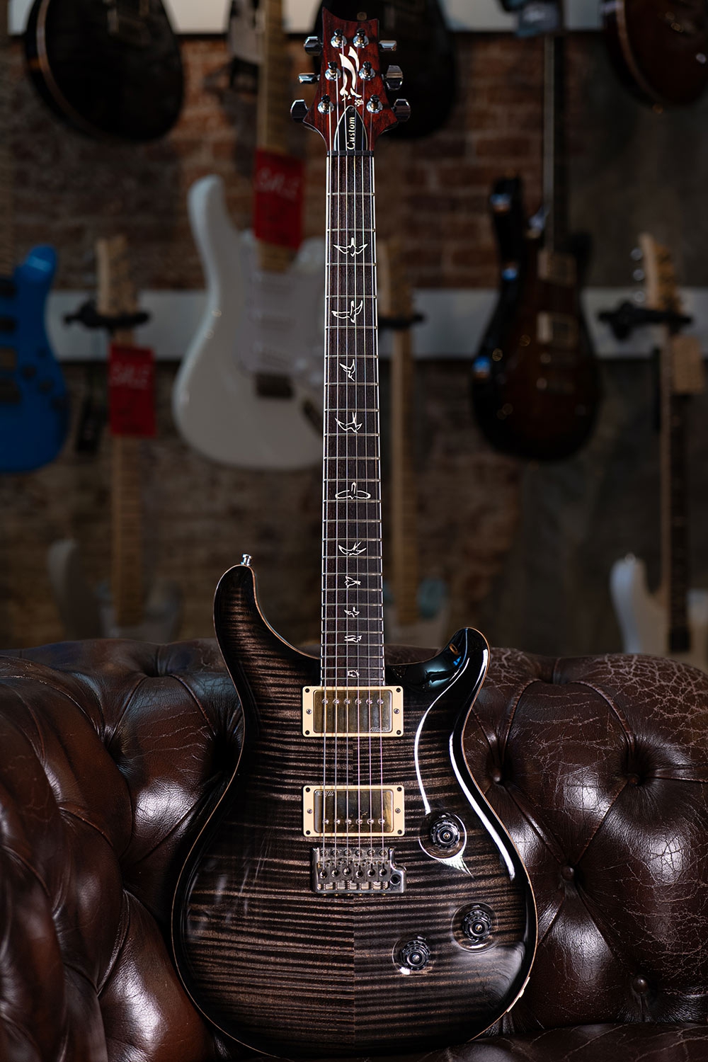 PRS 25th Anniversary Custom 24 10-Top Charcoal Burst 2010