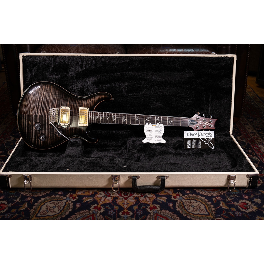 PRS 25th Anniversary Custom 24 10-Top Charcoal Burst 2010 in case PRS 25th Anniversary Custom 24 10-Top Charcoal Burst 2010 in case