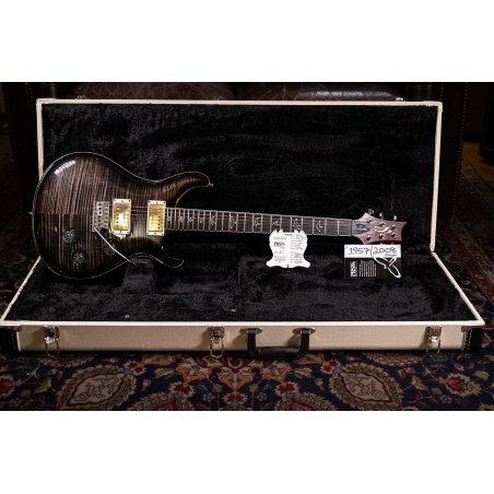 PRS 25th Anniversary Custom 24 10-Top Charcoal Burst 2010 in case