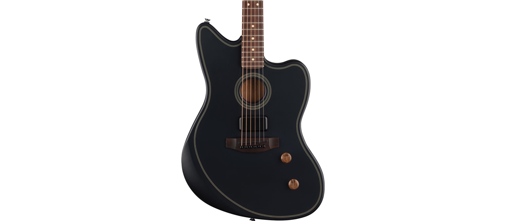 Fender Acoustasonic Standard Jazzmaster Black | DijkmanMuziek |