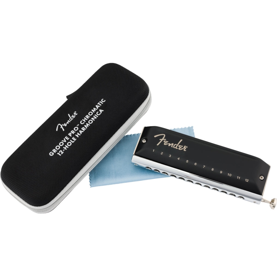 Fender Groove Pro Chromatic 12-Hole Harmonica Key of C Fender Groove Pro Chromatic 12-Hole Harmonica Key of C