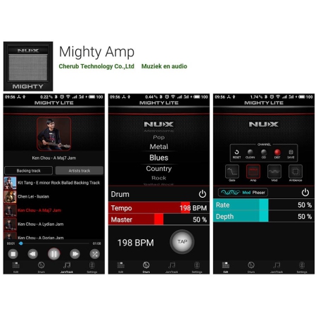Nux LMK2 Mighty desktop gitaar versterker met bluetooth