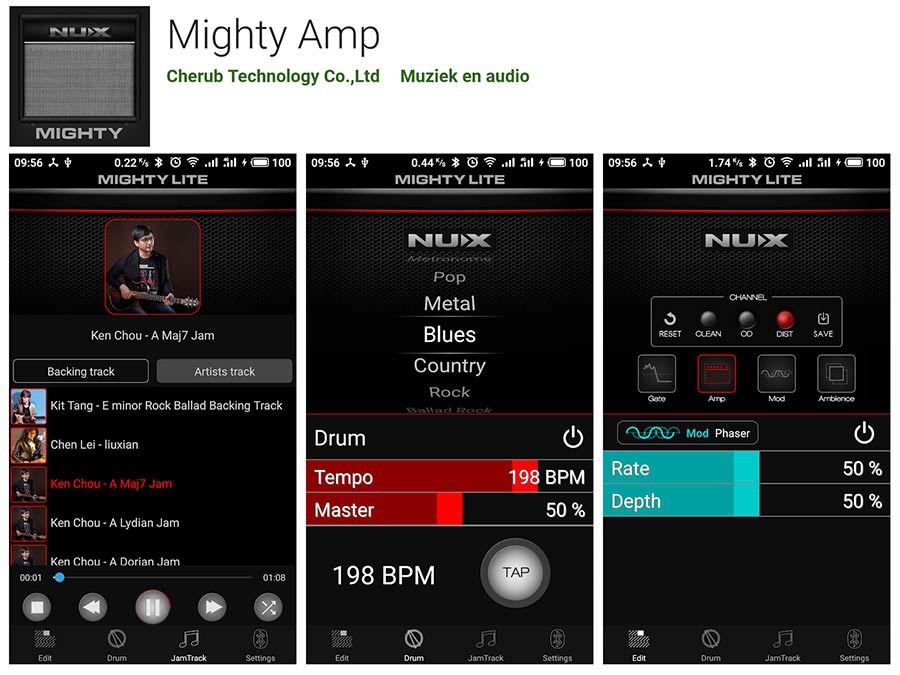 Nux LMK2 Mighty desktop gitaar versterker met bluetooth