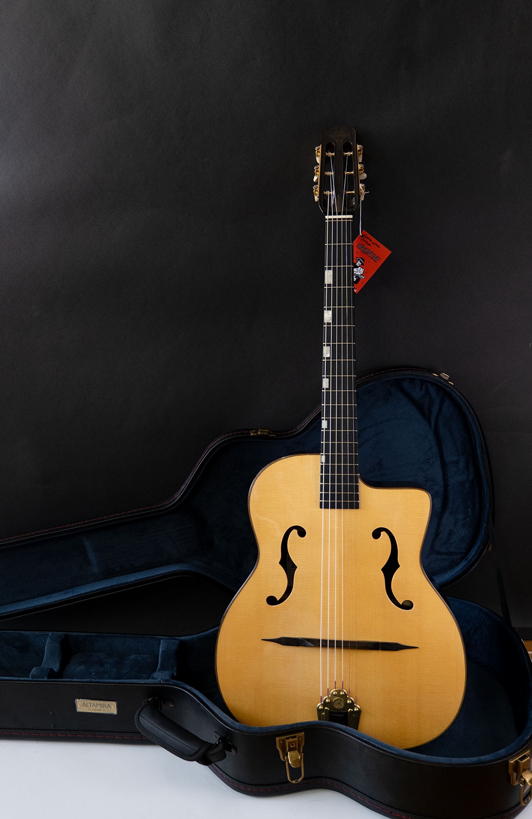 Altamira M01-F Gypsy guitar oval soundhole