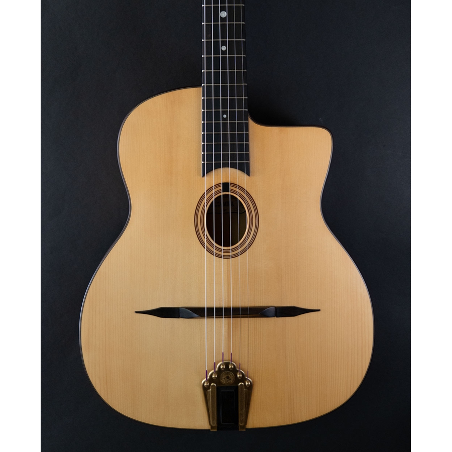 Altamira M Maple Gypsy guitar oval soundhole Altamira M Maple Gypsy guitar oval soundhole