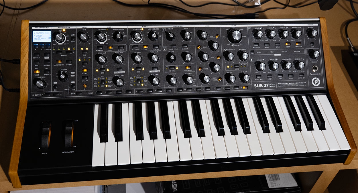 Moog Subsequent 37 inclusief tas
