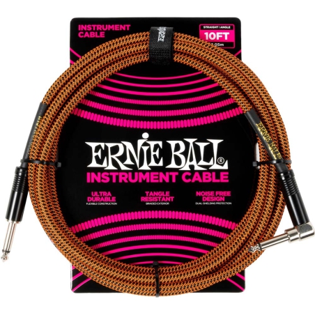 Ernie Ball EEB 6470 Jack/jack 3m Orange Black