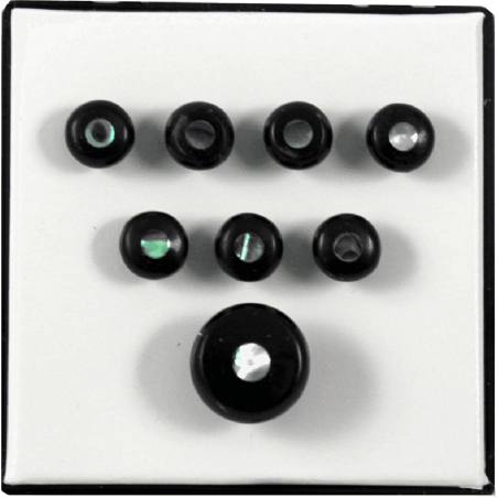 Martin Bridge Pins Black With Pearl Dot
