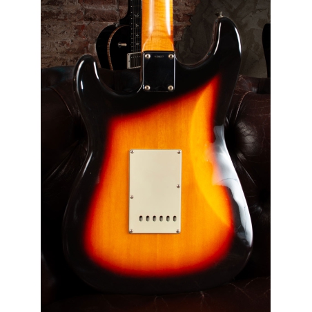 Del-Tone 60s S-style 3-tone Sunburst Light Aged