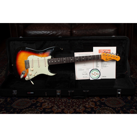 Del-Tone 60s S-style 3-tone Sunburst Light Aged
