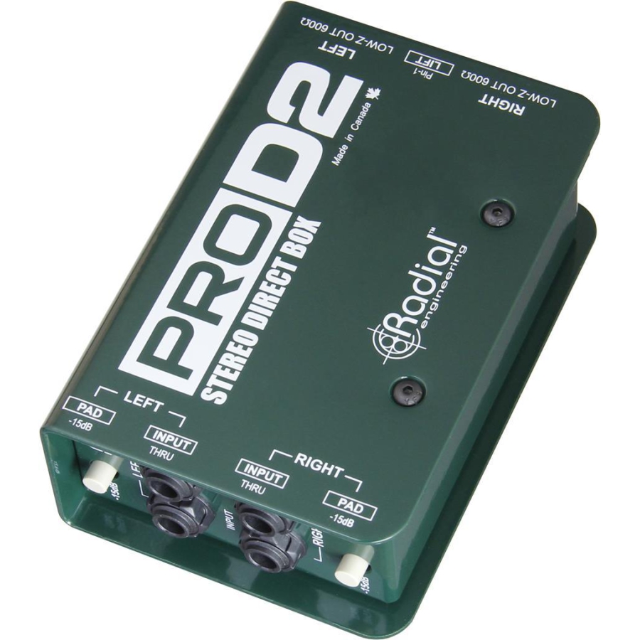 Radial ProD2 Passive Stereo DI BOX Radial ProD2 Passive Stereo DI BOX