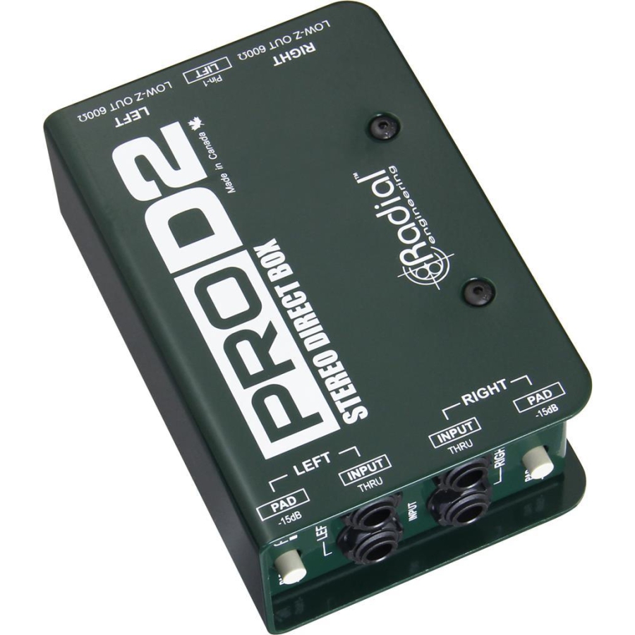 Radial ProD2 Passive Stereo DI BOX Radial ProD2 Passive Stereo DI BOX