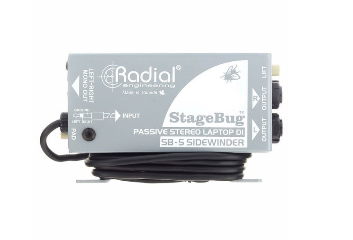 Radial StageBug SB-5 Passive stereo Laptop DI BOX