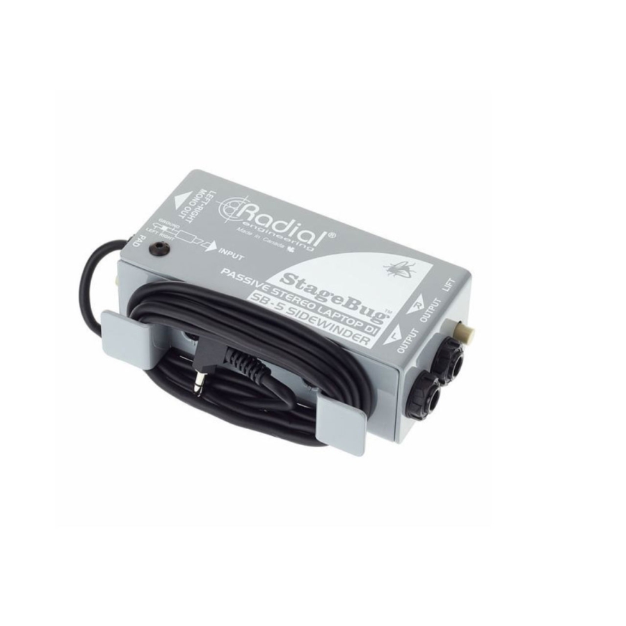 Radial StageBug SB-5 Passive stereo Laptop DI BOX Radial StageBug SB-5 Passive stereo Laptop DI BOX