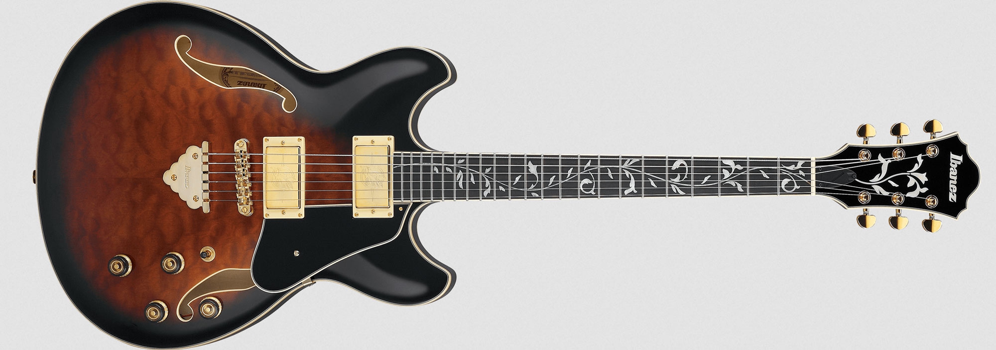 Ibanez AS93QMSP DBS Dark Brown Sunburst