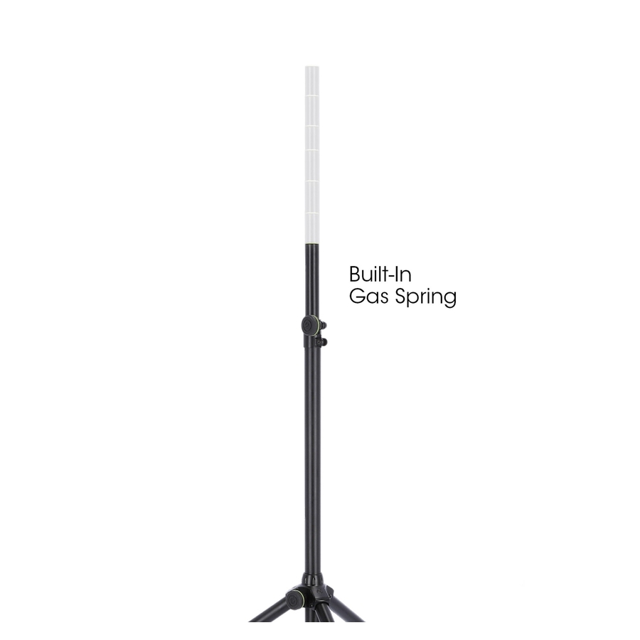 Gravity GSP5211GSB Speaker Stand with Gas Spring 35 mm, Aluminium Black