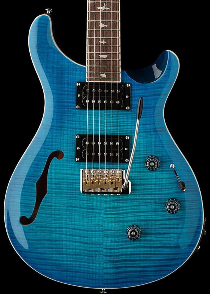 PRS SE Custom 24 Semi-Hollow piezo Lake Blue