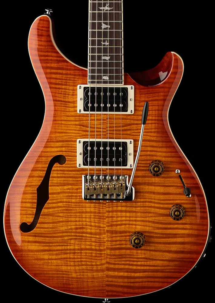 PRS SE Custom 24 Semi-Hollow piezo Vintage Sunburst