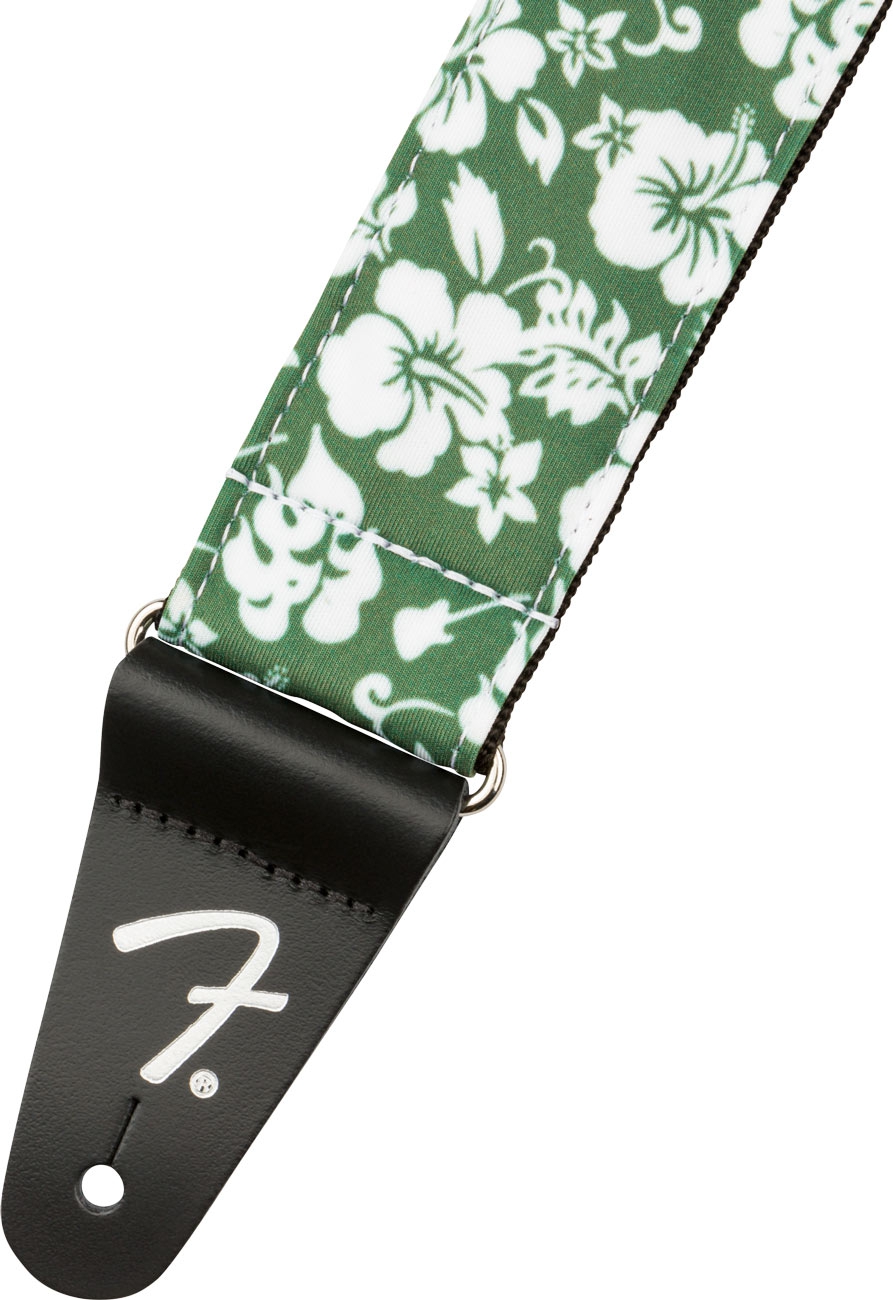 Fender Hawaiian Strap Green Floral