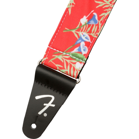 Fender Hawaiian Strap Red Floral