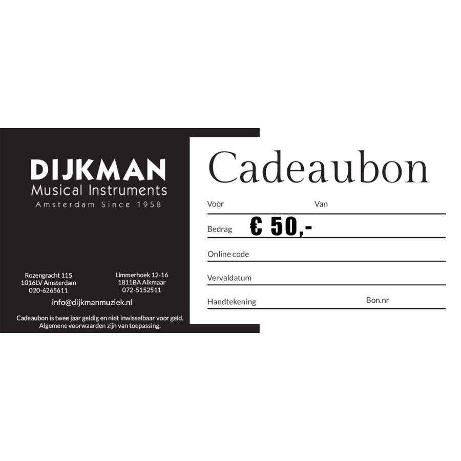 Cadeaubon 50 euro Cadeaubon 50 euro