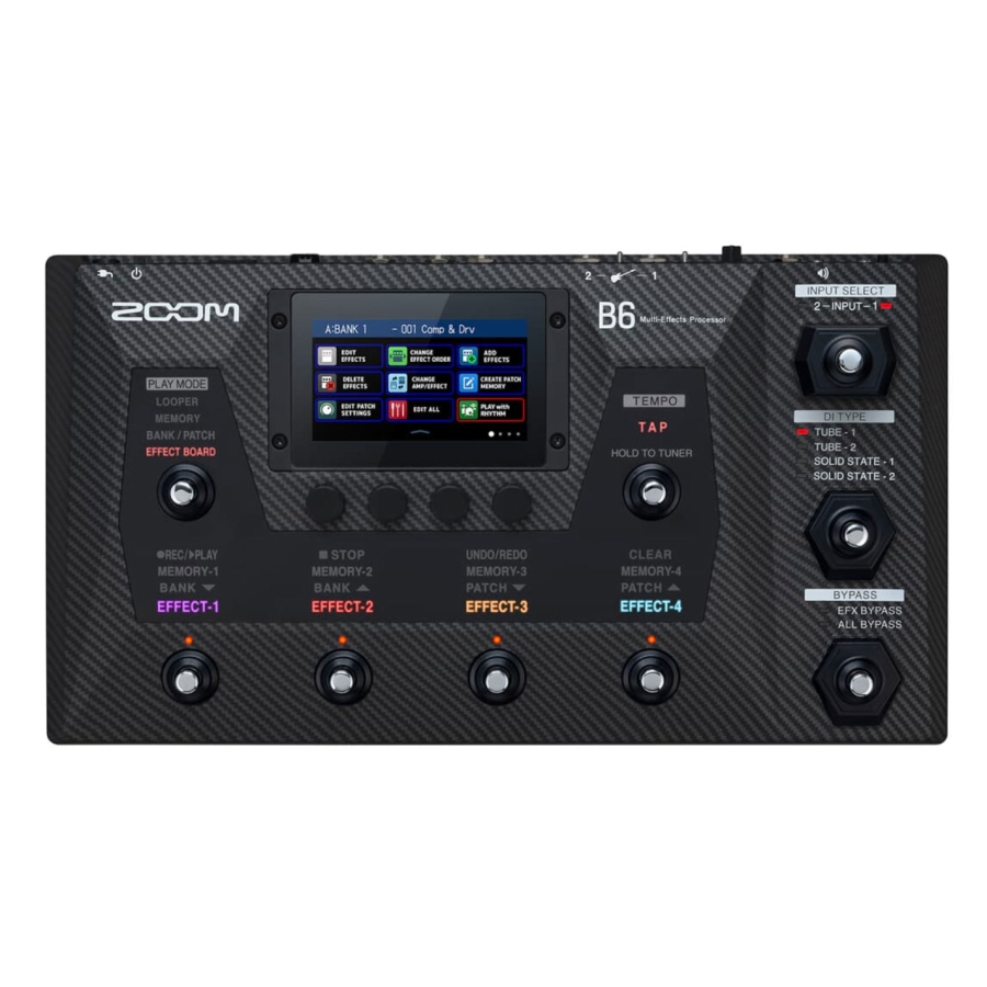 Zoom B6 Multi Effects Bass Processor
