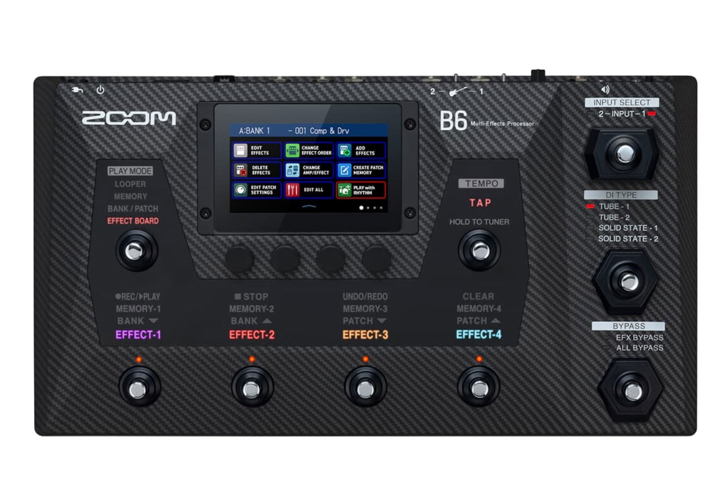 Zoom B6 Multi Effects Bass Processor