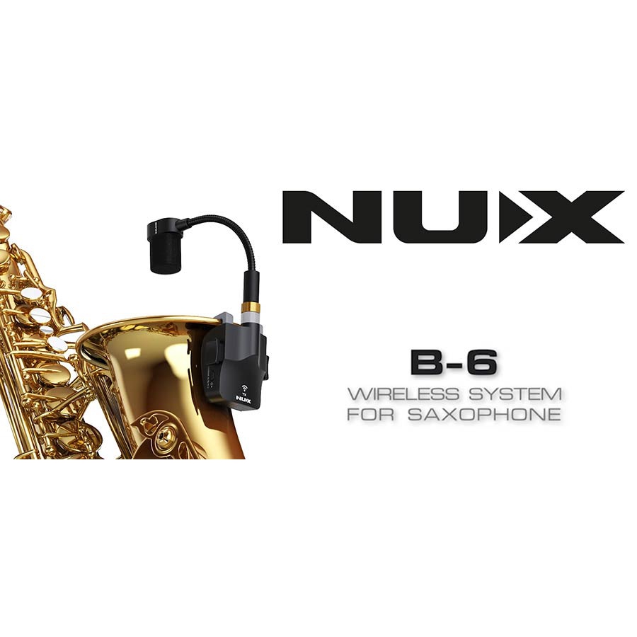 NUX B-6 draadloos systeem blaasinstrumenten NUX B-6 draadloos systeem blaasinstrumenten