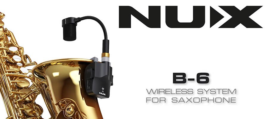 NUX B-6 draadloos systeem blaasinstrumenten