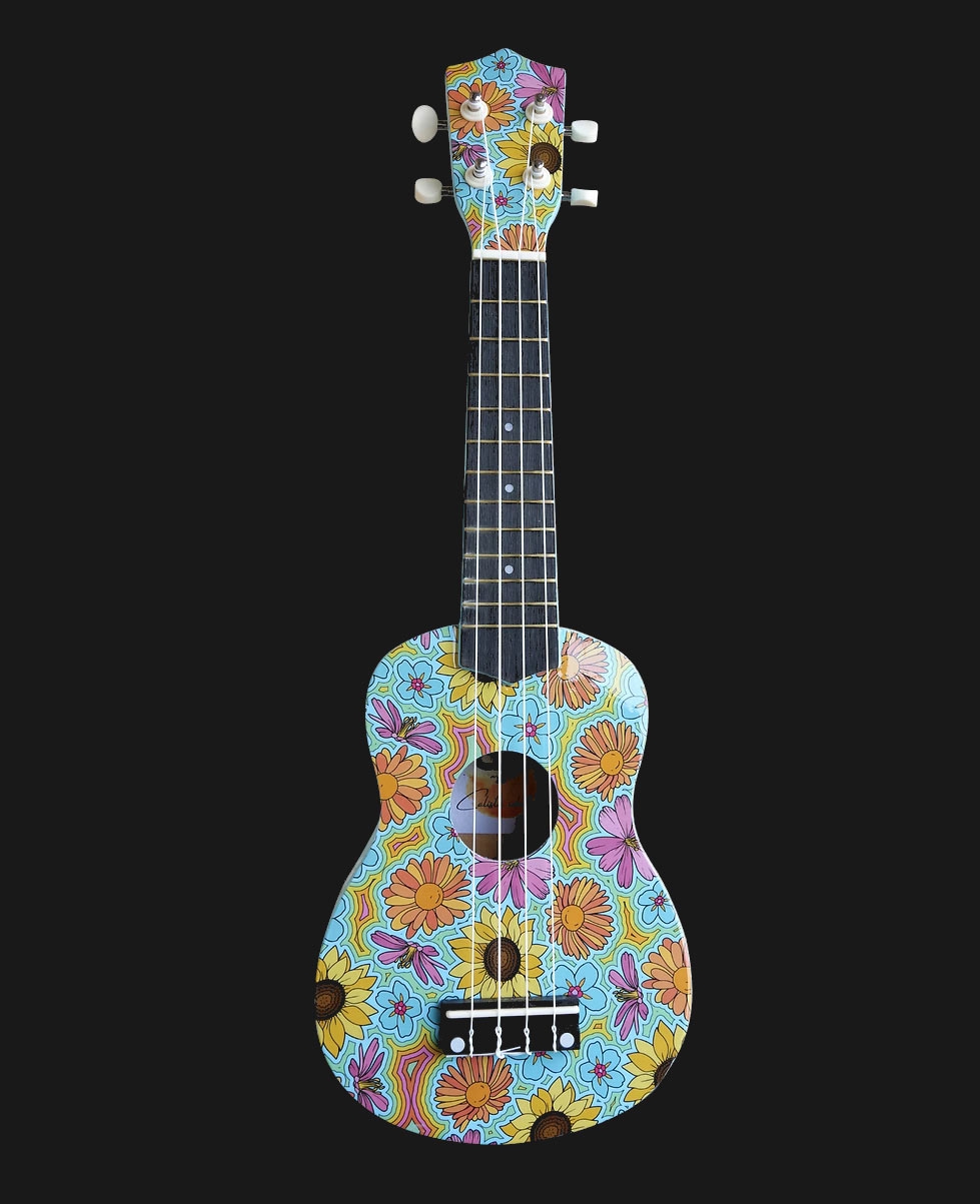 CLX Flowers 1 sopraan ukulele