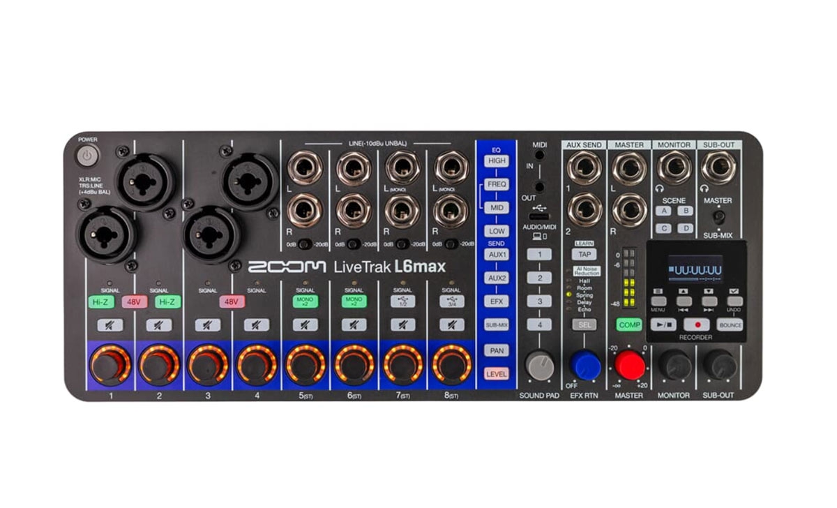 Zoom LiveTrak L6max