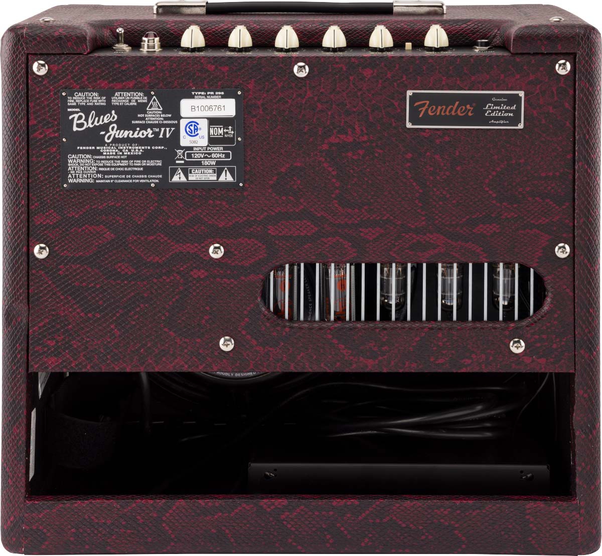 Fender Blues Junior IV FSR Red Snakeskin