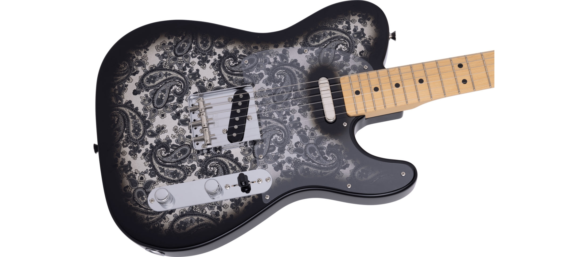 Fender Made in Japan Limited Tele MN Black Paisley | DijkmanMuziek |