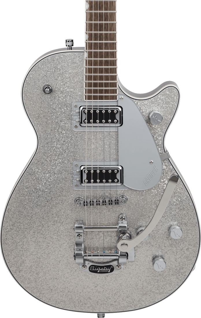 Gretsch G5230T Electromatic Sparkle Jet SC LRL Silver Sparkle