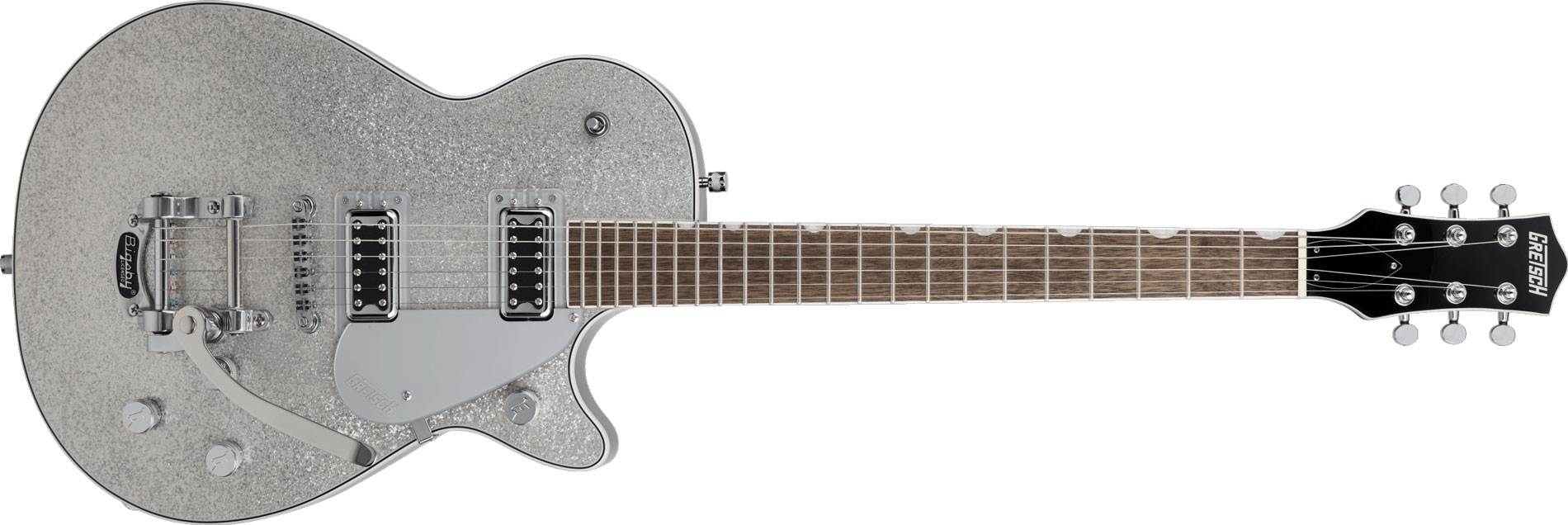 Gretsch G5230T Electromatic Sparkle Jet SC LRL Silver Sparkle
