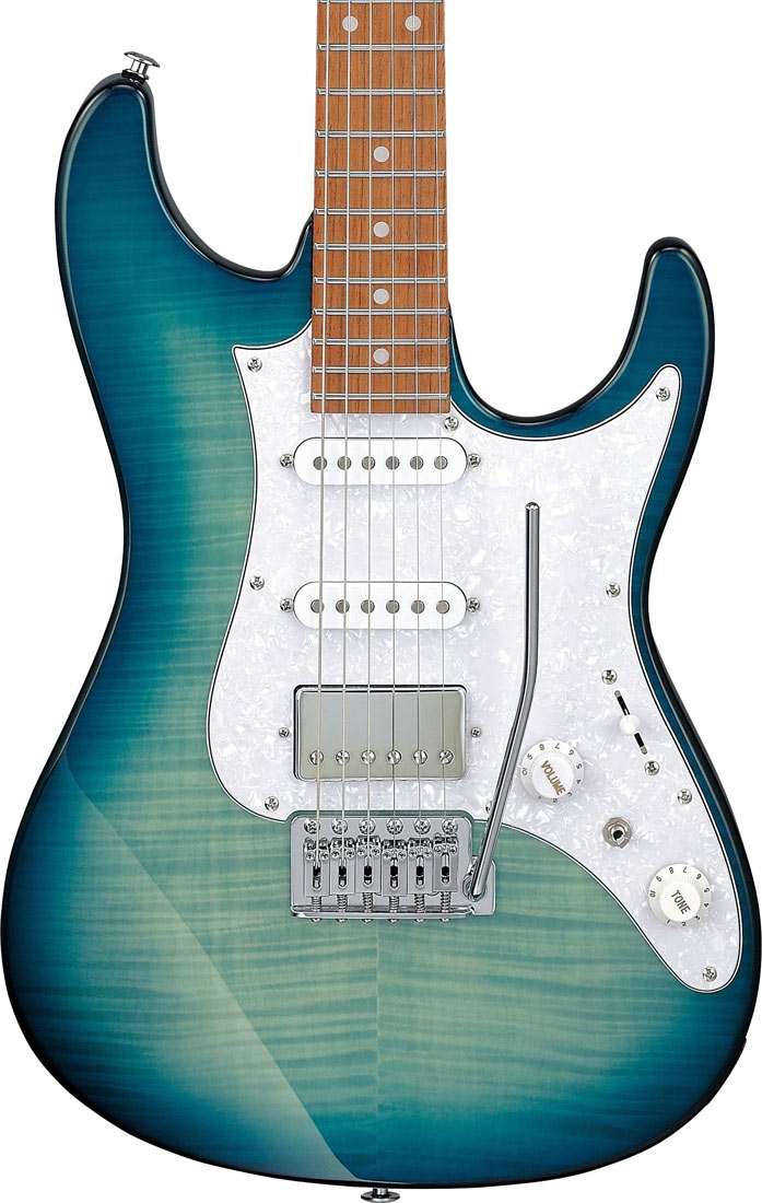 Ibanez AZ22S1F-TXB Transparent Turquoise Burst
