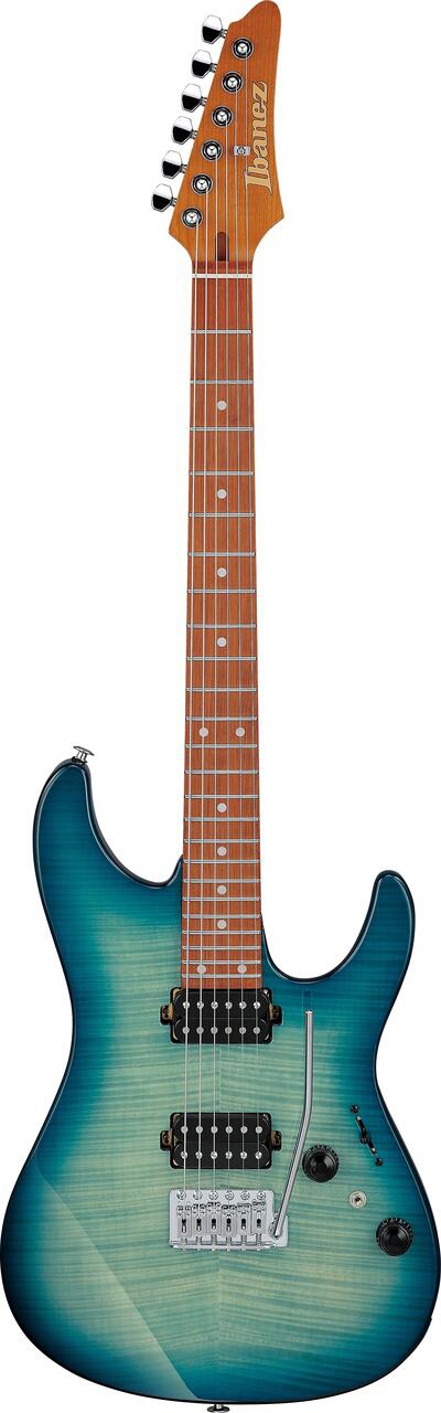 Ibanez AZ24S1F-TXB Transparent Turquoise Burst