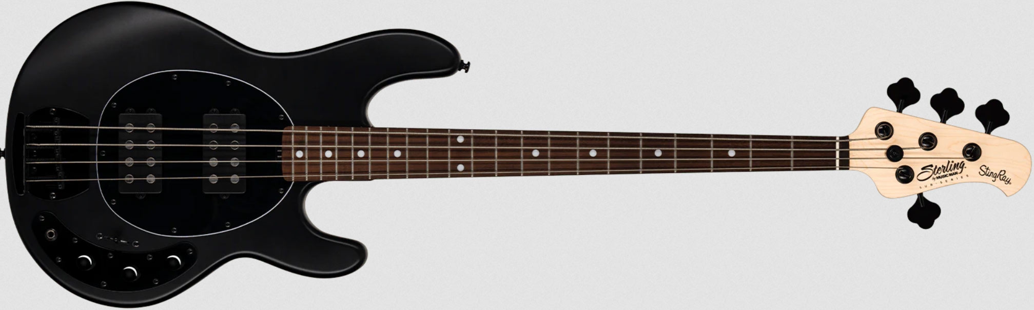 Sterling by Music Man StingRay HH RAY4HH Stealth Black