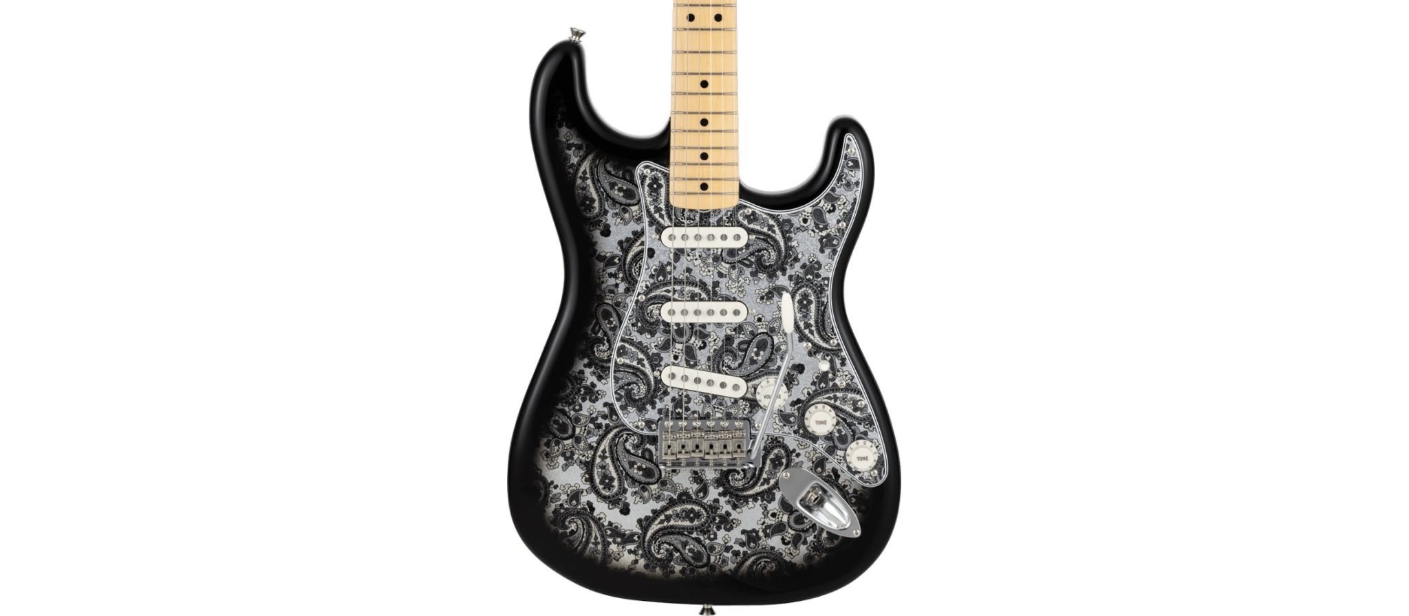 Fender Made in Japan LTD Stratocaster MN Black Paisley | DijkmanMuziek