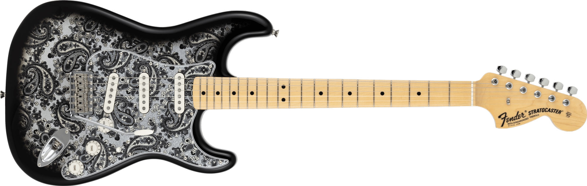 Fender Made in Japan Limited Stratocaster MN Black Paisley