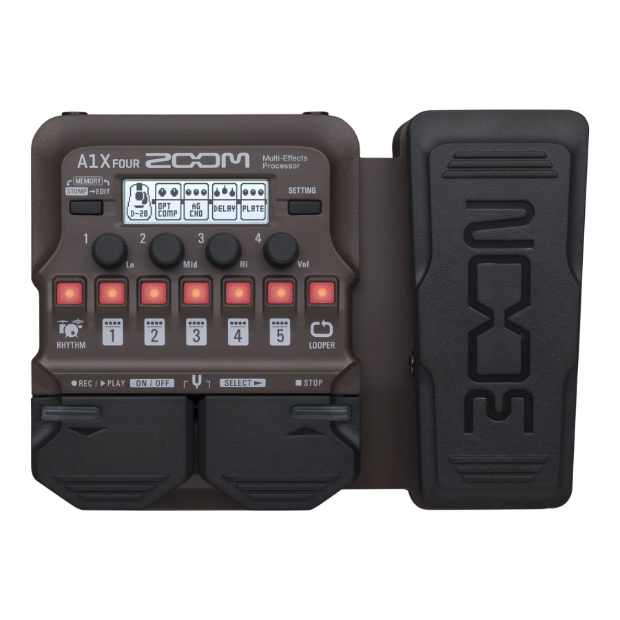 Zoom A1X Four Acoustic FX Pedal Zoom A1X Four Acoustic FX Pedal