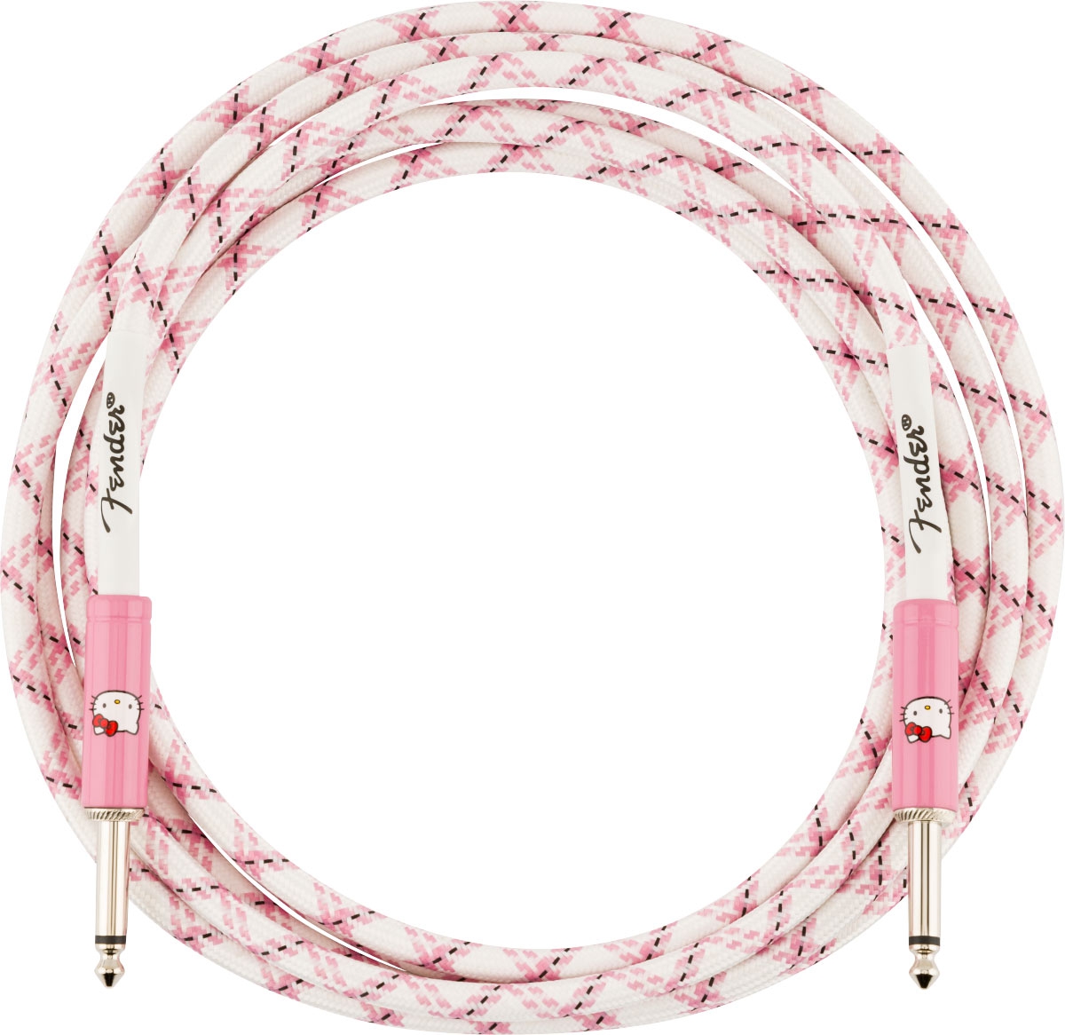 Fender x Hello Kitty White Pink Woven Cable 3m