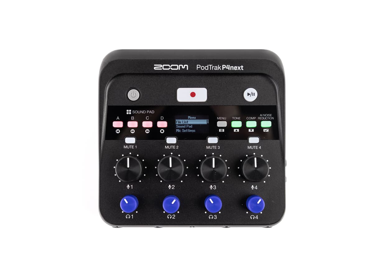 Zoom PodTrak P4next Podcast Recorder